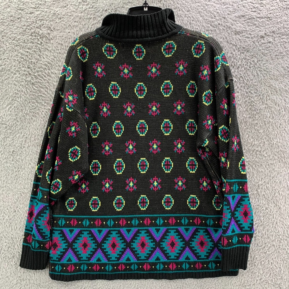 NORTHERN ISLES Sweater Womens XL Top Extra Large Black Blue - Picture 2 of 6